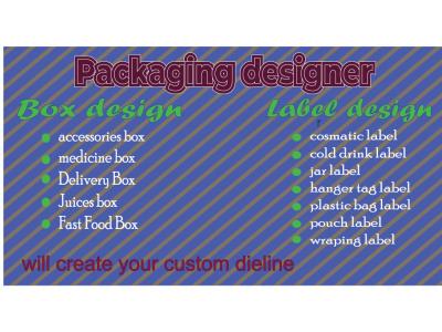 Product Packaging & Label Design