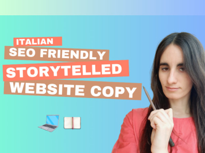 Italian SEO Copywriting and Brand Storytelling for Website