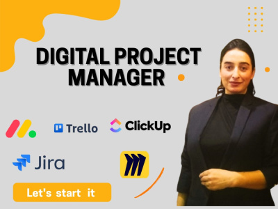Digital Project Manager project coordinator to organize your Project