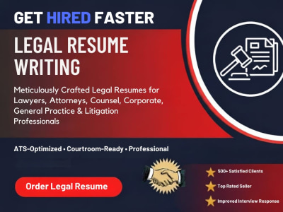 A professional legal resume for attorneys and law firm roles