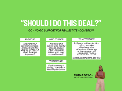 Real Estate Acquisition Analysis - up to 20 Unit Small Project/Multifamily