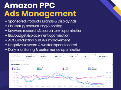 Create and manage profitable Amazon PPC ads campaigns for your products