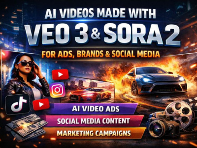 Premium AI Videos Made with Veo 3 & Sora 2 for Ads, Brands & Social Media