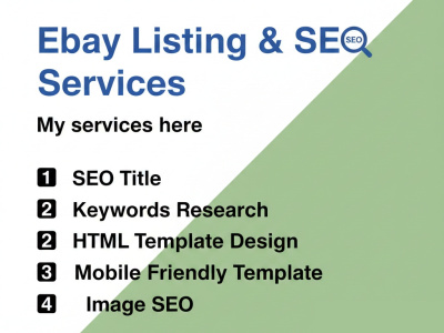 EBay Product Listing with Template
