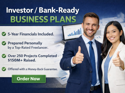 A Investor/ Bank Ready Business Plan With 5 Year Financials