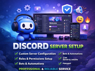 Professional setup and optimized Discord server