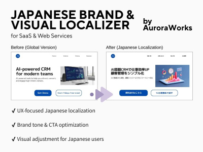 Japanese Localization for SaaS & Websites (Brand-focused)