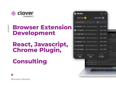 Browser Extension Development React, Javascript, Chrome Plugin, Consulting