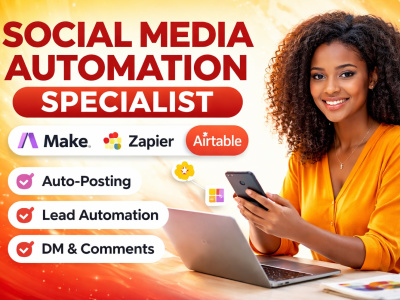 Social media automation specialist| make com |zapier | Airtable| N8N