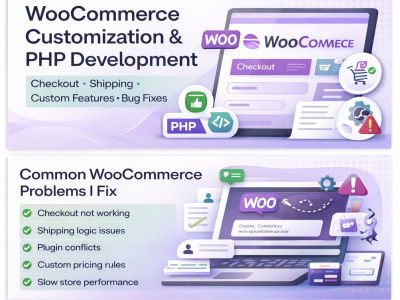 WooCommerce Customization, Bug Fixes & Custom Features (PHP)