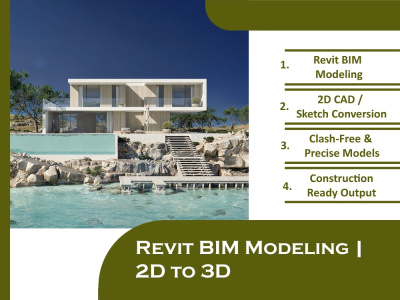 A High-Precision Revit BIM Model from your 2D CAD or sketches