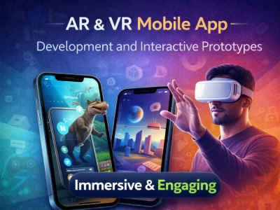 AR VR mobile app development and interactive prototypes