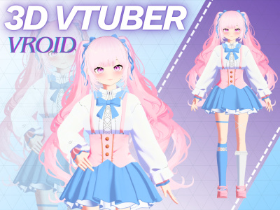 3d anime, or avatar vtuber/vrchat rigging or modeling in Blender and Unity
