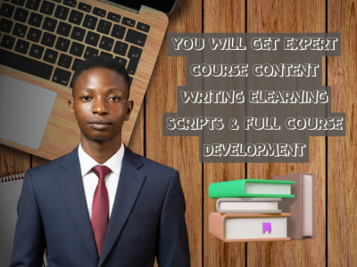 Expert Course Content Writing eLearning Scripts & Full Course Development