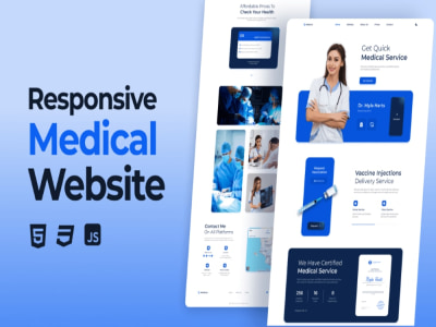 A responsive HTML CSS website with clean code and modern layout | Upwork