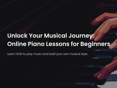 Online 1:1 Piano Lessons for Beginners to Intermediate