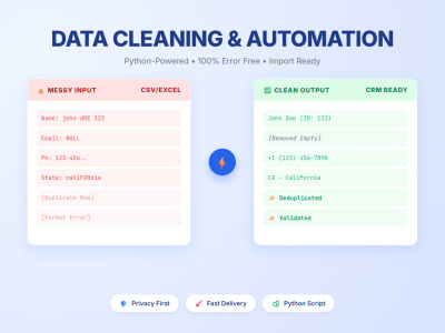 Clean, Validate & Automate Excel or CSV Data Using Python | Upwork