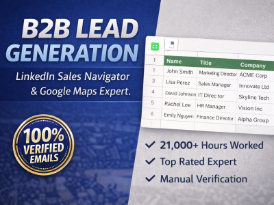 B2B Lead Generation: LinkedIn Sales Navigator & Google Research