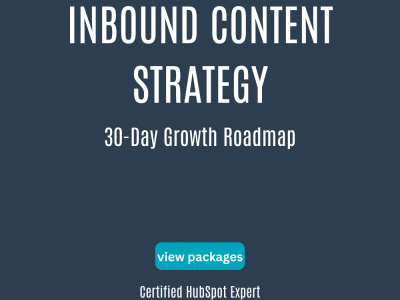 A 30-day Inbound Content Strategy and Roadmap
