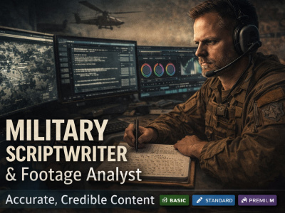 Military Scriptwriting & Footage Analysis Package
