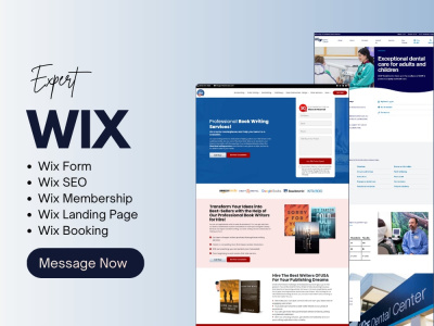 Wix Landing Page, Wix Form, Wix seo, Wix Membership, Wix Blog, Wix Booking