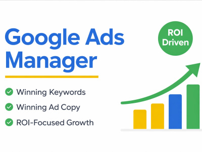 Google Ads Manager, set up google ads adwords PPC campaign and manage it