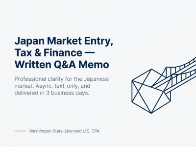 Written Q&A: Japan Market Entry, Tax & Finance Advisory (1–3 page memo)