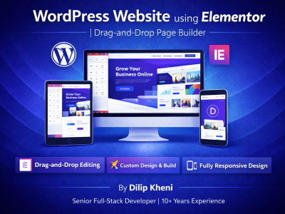 WordPress website using Elementor | Drag-and-Drop Page Builder