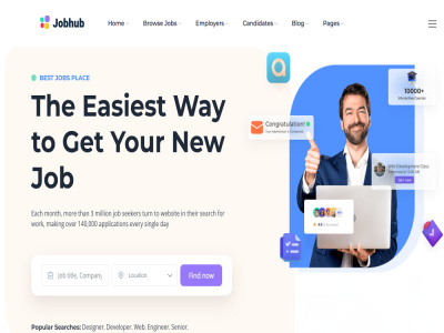Recruitment website, job board, hiring agency website, job board website