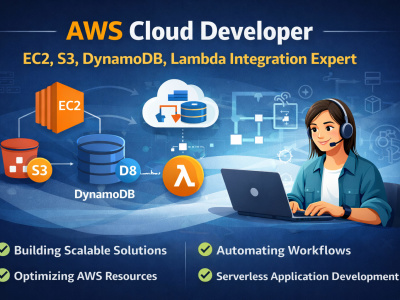 AWS Cloud Developer | EC2, S3, DynamoDB, Lambda Integration Expert