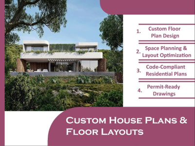 Custom House Plans and Floor Layouts for New Residential Construction