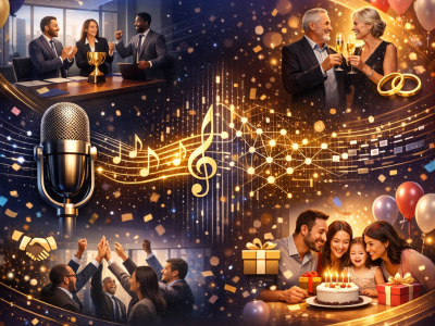 Signature AI Music for Corporate Brand Events Celebrating Career Milestones