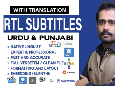 Professional English to Urdu Subtitling with Translation