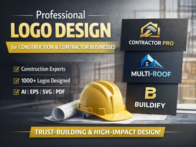 👉 Custom Logo Design for Construction, Contractors & Trades Businesses