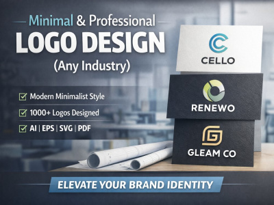Minimal Modern Business Logo Design for Brands