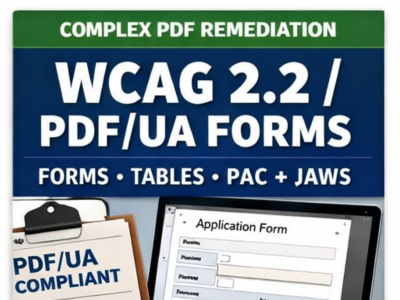 A WCAG 2.2 Level A/AA/AAA accessible PDF