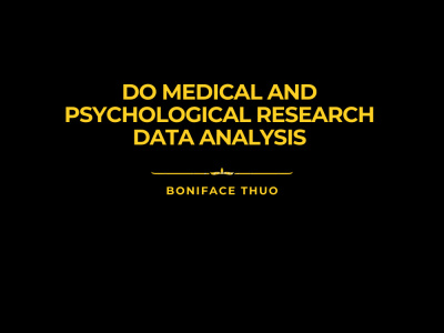 Accurate medical and psychological research data analysis