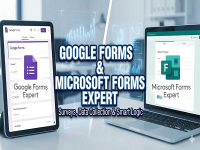Design professional google forms or microsoft forms with complex logic