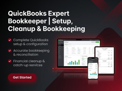 QuickBooks Expert Bookkeeper for QuickBooks Setup, Cleanup & Bookkeeping