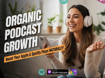 I will grow your Apple & Spotify podcast audience organically fast