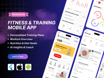 Health & Fitness App (iOS & Android) with AI Coaching | Flutter Development