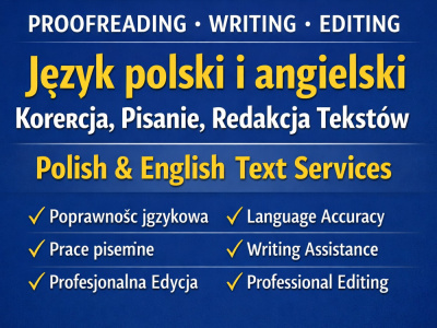 Polish Proofreading & Editing for Blogs, AI Content and Social Media