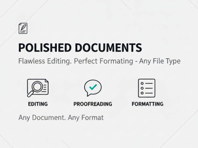 Expert Document Editing & Proofreading with Perfect Formatting