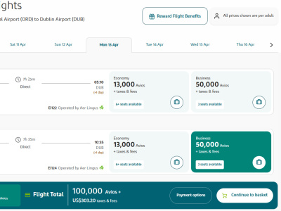 Business Class award flights booked that save you $1,500+ (80-90%) each way