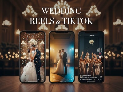 Cinematic Instagram Reels & TikTok Wedding Edit from Landscape Footage