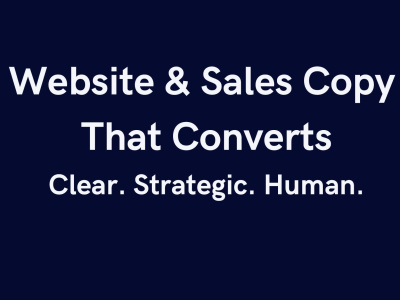 I will write clear, persuasive website content that converts visitors