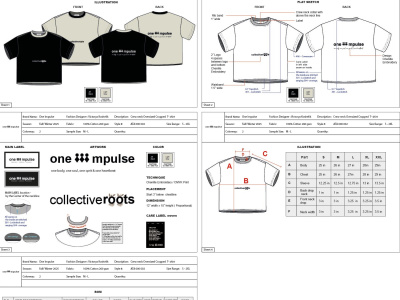 A T-Shirt Tech Pack by an Experienced Fashion Designer