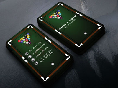 A creative, professional and minimal business card design