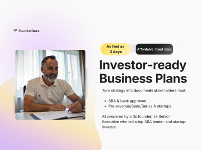 A business plan that impresses investors/lenders