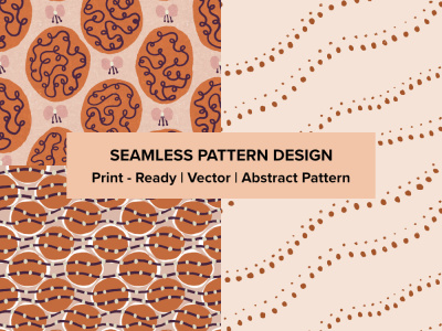 Hand drawn seamless abstract pattern textile, packaging, wallpaper